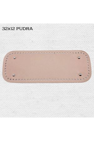 Dikişli Perçinli Çanta Tabanı 32x12 Pudra