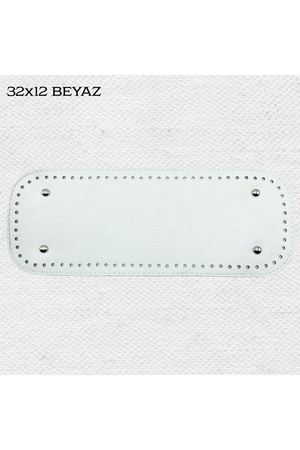 Dikişli Perçinli Çanta Tabanı 32x12 Beyaz