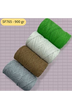 Stok Fazlası 900gr Cotton Makrome Paket Mix SF765