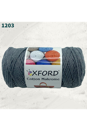 Cotton Makrome 1203 Koyu Gri