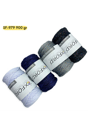 Stok Fazlası 900gr No:6 Simli Makrome Mix SF979