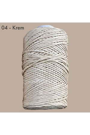 Rafya İp Bodrum Rafyası 200 gram 04 Krem