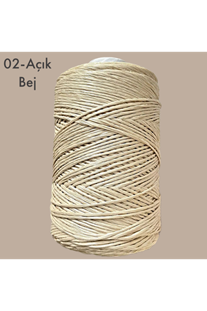 Rafya İp Bodrum Rafyası 200 gram 02 Açık Bej