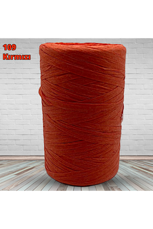 Rafya İp Yumuşak Rafya 150 gram 109 Kırmızı 