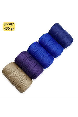 Stok Fazlası 450 gram PP No:3 Makrome Mix SF987