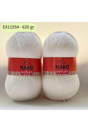 Outlet 2'li Paket 620 gr Akrilik Beyaz 11554
