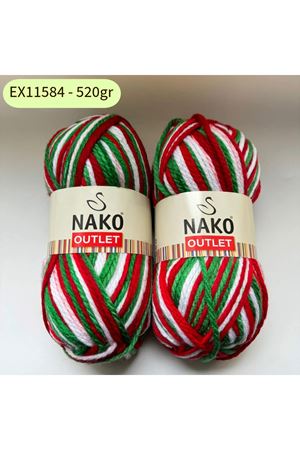 Outlet 2'li Paket 220 gr Akrilik Yılbaşı Renkleri EX11584