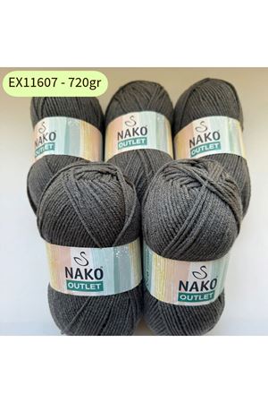 Outlet 5'li Paket 720 gr Akrilik Gri EX11607