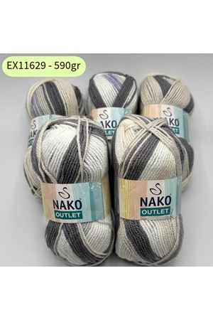 Outlet 5'li Paket 590gr Akrilik Ebruli EX11629