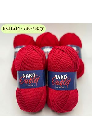 Outlet 5'li Paket 730-750gr Akrilik Koyu Kırmızı EX11614