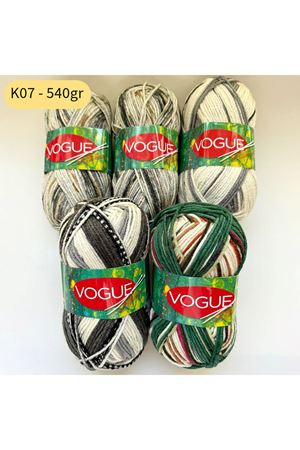 Stok Fazlası 5'li Paket 540gr Ebruli Akrilik Mix K-07