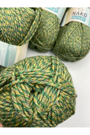 Outlet 5'li Paket 520-570gr Akrilik İki Renkli Yeşil EX11663