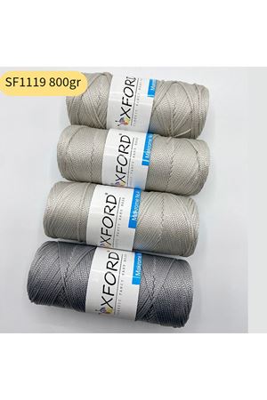 Stok Fazlası 800 gram PP No:4 Makrome Gri-Taş SF1119