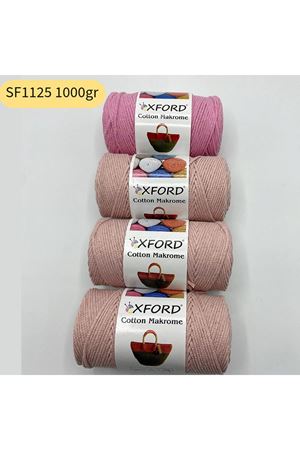 Stok Fazlası 1000 gram Cotton Makrome Pembe Tonları SF1125