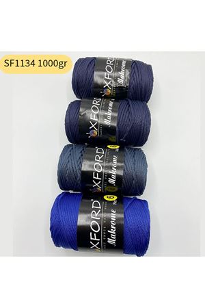 Stok Fazlası 1000 gram PP No:6 Makrome Koyu Mavi Tonları SF1134