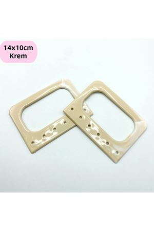 Plastik Çanta Sapı 14x10 Krem