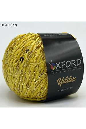 Oxford Yıldız Pullu İp - 1040 Sarı