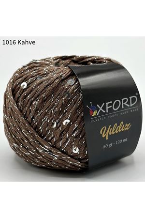 Oxford Yıldız Pullu İp - 1016 Kahve