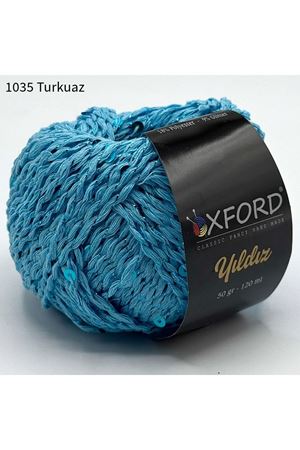 Oxford Yıldız Pullu İp - 1035 Turkuaz