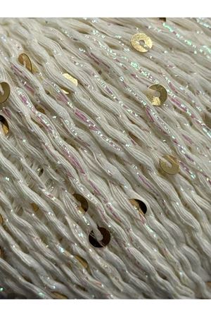 Oxford Yıldız Pullu İp - 1019 Krem (Altın Pul)