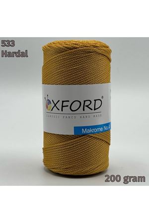 Oxford No:4 200 gram Makrome - 533 Hardal
