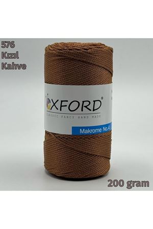 Oxford No:4 200 gram Makrome - 576 Kızıl Kahve