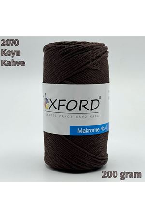 Oxford No:4 200 gram Makrome - 2070 Koyu Kahve