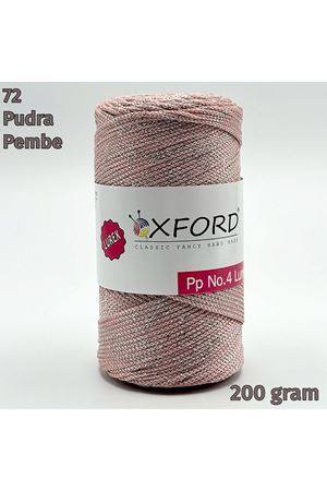Oxford No:4 200 gram Simli Lurex Makrome - Pudra 72