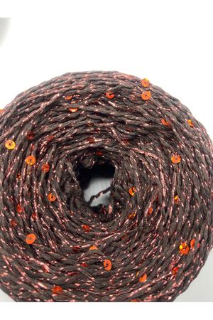 Stok Fazlası Paket 400gr Cotton Kahve Bakır Simli Bakır Pullu ES197