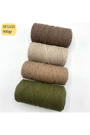 Stok Fazlası 900 gram Cotton Makrome Mix SF1233