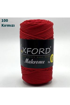 Oxford 6 No Makrome - 100 Kırmızı