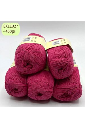 İhrac Fazlası 5'li Paket 450 gr Orta İnce Cotton Fuşya EX11327