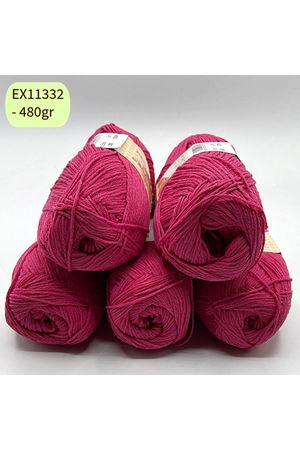 İhrac Fazlası 5'li Paket 480 gr Orta İnce Cotton Fuşya EX11332