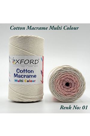 Cotton Macrame Multi Colour Renk No: 01