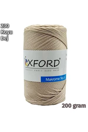 Oxford No:4 200 gram Makrome - 230 Koyu Bej