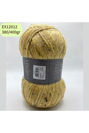 İhrac Fazlası Dev Yumak 380/400 gr Akrilik Tok Sarı Melanj EX12012