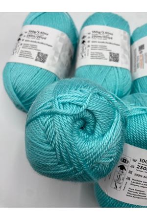 İhrac Fazlası 5'li Paket 500 gr Merserize Akrilik Su Yeşili EX112042