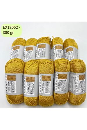 İhrac Fazlası 10'lu Paket 380gr Amigurumi İpi Hardal EX112052