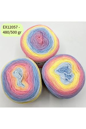 İhrac Fazlası 3'lü Paket 480/500 gr Akrilik Kek Ebruli EX112057