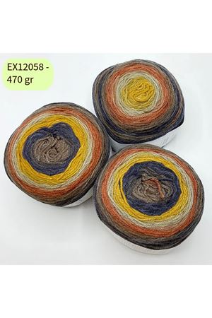 İhrac Fazlası 3'lü Paket 470 gr Akrilik Kek Ebruli EX112058