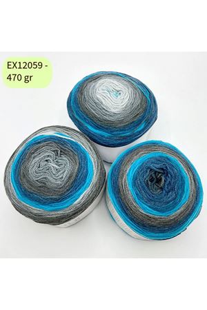 İhrac Fazlası 3'lü Paket 470 gr Akrilik Kek Ebruli EX112059