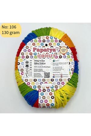 Stok Fazlası Papatya Donut 130gr Akrilik Ebruli 106