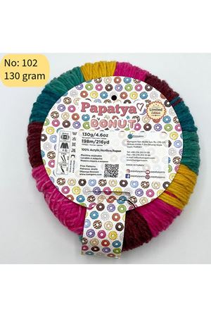 Stok Fazlası Papatya Donut 130gr Akrilik Ebruli 102