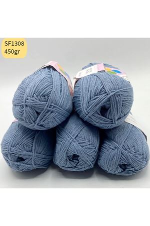 İhrac Fazlası 5'li Paket 450 gr Orta İnce Cotton Havacı Mavi SF1308