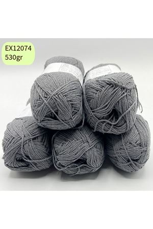 İhrac Fazlası 5'li Paket 530 gr Orta İnce Cotton Gri EX12074 