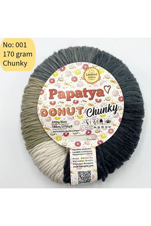 Stok Fazlası Papatya Donut Chunky 170gr Akrilik Ebruli 001