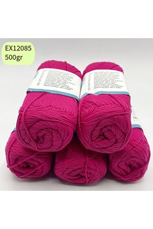 İhrac Fazlası 5'li Paket 500 gr Orta İnce Cotton Fuşya EX12085