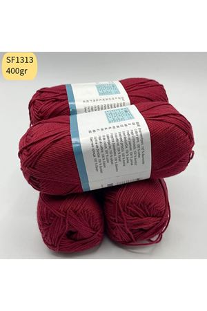 Stok Fazlası 4'lü Paket 400gr Orta İnce Cotton Bordo SF1313