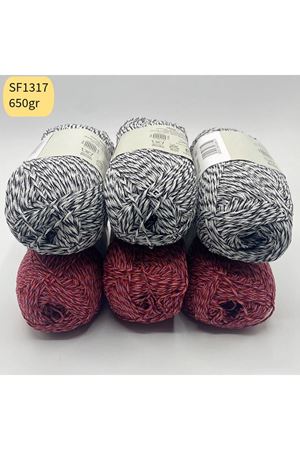 Stok Fazlası 6'lı Paket 650gr Orta İnce Cotton Ebruli Mix SF1317