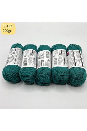 Stok Fazlası 5'li Paket 200gr Amigurumi İpi Yeşil Mix SF1331